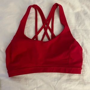 lululemon red energy bra size 6